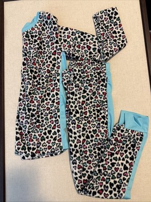 cuddl duds fleece Girls Size Small, 2-piece Set, Base Layer, Pjs