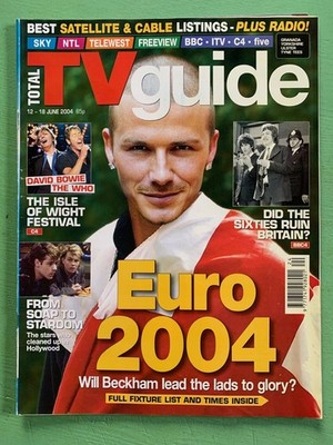 TOTAL TV GUIDE magazine 12-June-2004 DAVID BECKHAM Russell Crowe James Nesbitt