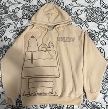 PEANUTS Snoopy Hoodie Unisex Size - Medium Color: Beige Brand New