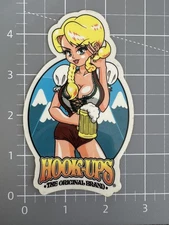 Hook Ups Sticker Rare Vintage German Beer Oktoberfest