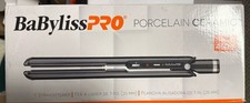 BaBylissPRO Porcelain Ceramic 1" Straightening Iron New in Box Extended Plates