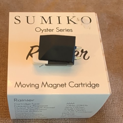 Sumiko Rainier Oyster Series MM Cartridge with Elliptical Stylus, Original Box