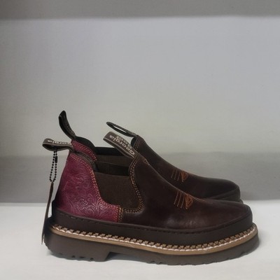 Georgia Boot Crimson Blossom Romero Boot Brown Womens Size 7M