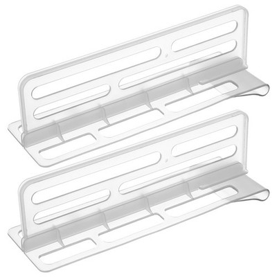 2Pcs Refrigerator Divider for Glass Shelves Organization Adjustable Freezer C...