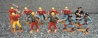Vintage Marx 1970's Hard Plastic Warrior of the World Pirates Lot 11x
