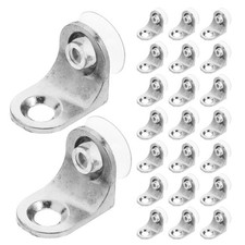 36pcs Wall Mounted Glass Shelf Brackets Right Angle Support Clips With Screws