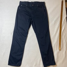 Valentino Jeans Mens Navy Chinos Pants Trousers Business Career Work 38x32