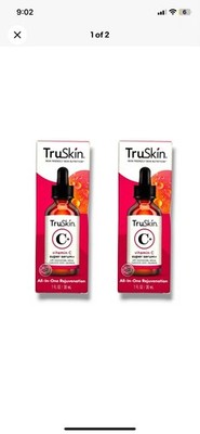 TruSkin Vitamin C+ Super Serum+ 4-way Age Defense Formula 1 oz - 2 Boxes New