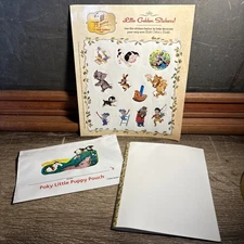 Vintage Little Golden Book Birthday Party Pack Prizes Poky Puppy Sticker B7