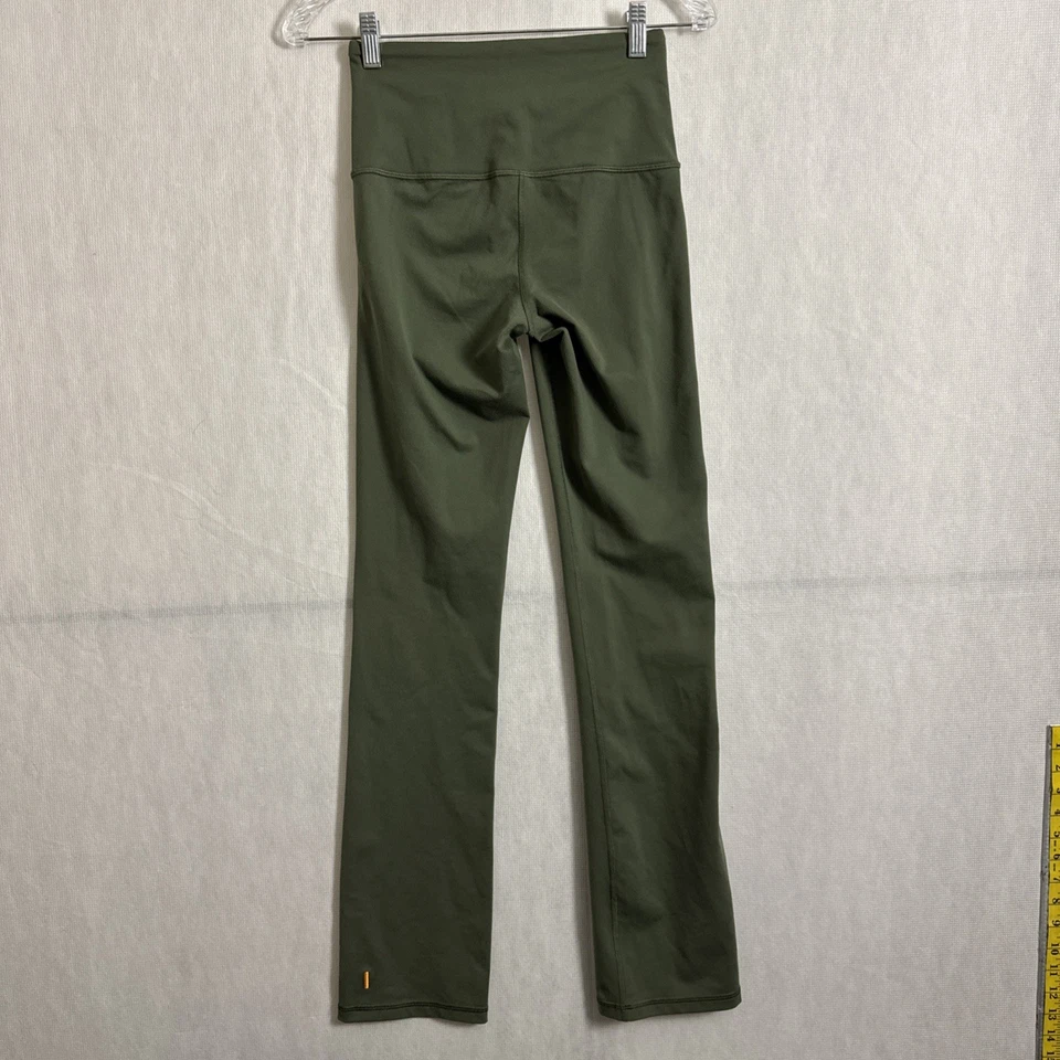 Lucy Women's Size XS Green Nylon High Waisted Slim Straight Leg Pants - Image 2 of 4