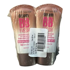 2x Maybelline Dream Fresh BB Cream 140 DEEP SPF 30 8-in-1 Skin Perfector 1oz