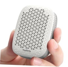 2026 Upgrade Wearable Bluetooth 5.4 Speaker, IPX7 Waterproof Clip-on White