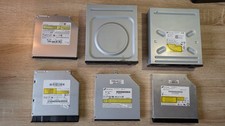 LOT of 6 Various Black SATA DVD-RW 5.25" Desktop Laptop Drives Burners