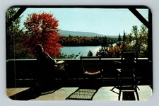 Blue Mountain Lake NY-New York, Hemlock Hall, Antique Vintage c1960 Postcard