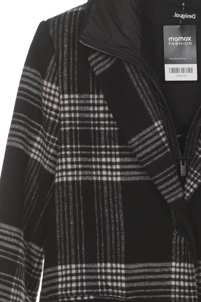 Desigual Mantel Damen Jacke Parka Gr. M Wolle Schwarz #wembhab