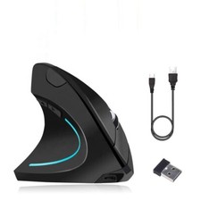 2.4G Vertical Wireless Mouse, Rechargeable Vertical Mouse, Right-Handed Vertical