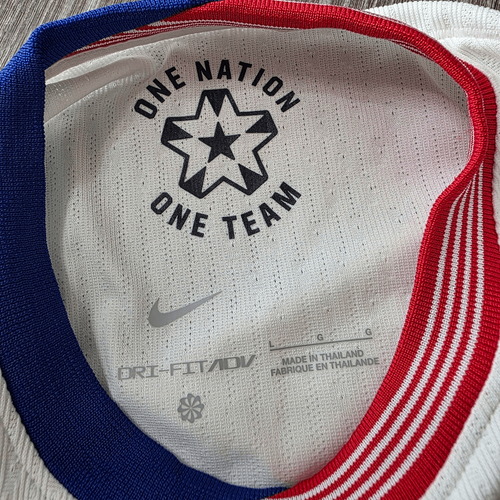 Nike USA 2024 Match Home Soccer Jersey Dri-Fit ADV White FJ1527-101 Kids Large L - Picture 11 of 12