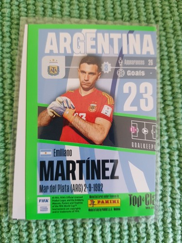 PANINI Top Class 2023 MARTINEZ Argentina ERROR CARDS - Zdjęcie 2 z 3