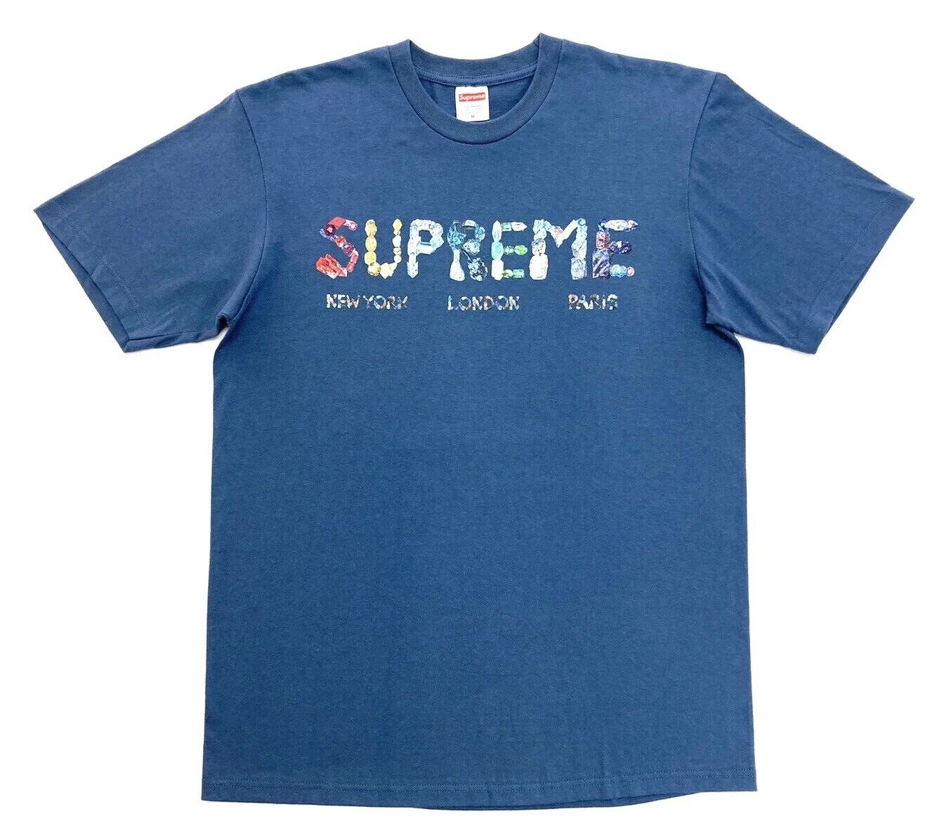 T shirt ardoise foncée Supreme Crystals taille M SS18