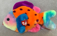 TY 1999 Beanie Babies Buddy Buddies Lips Fish 13" Large Stuffed Plush NWT