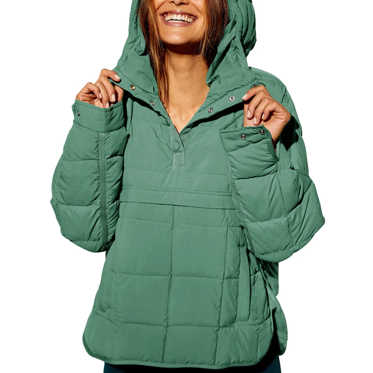 Quilted Jackets For Women Lightweight Button Down Jacket Warm Coat Outerwear