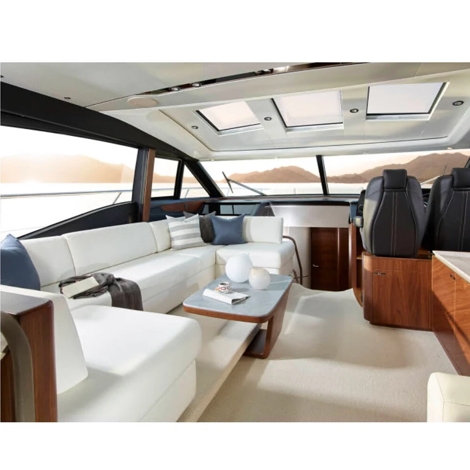 Marine Grade Vinyl Upholstery Waterproof Fabric Fake Leather Material - Image 3 of 4