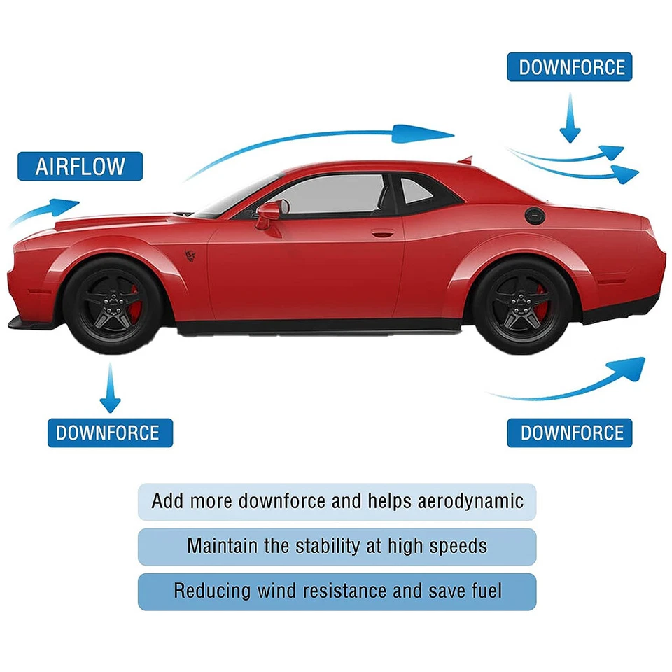 46" Rear Trunk Spoiler Wing Adjustable GT Style Glossy For Honda CR-Z 2011-2016 - Image 3 of 4