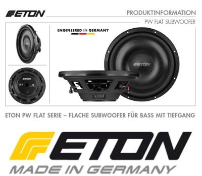 ETON PW 12 Flat Subwoofer - Flacher 30cm Auto Bass