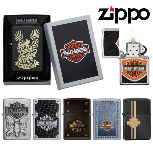 ZIPPO Lighters Harley Davidson Windproof Petrol Refillable Cigarette Lighter - Picture 1 of 33