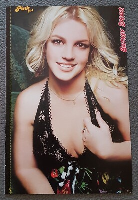 Rare Britney Spears/Miley Cyrus (Hannah Montana) original single page poster