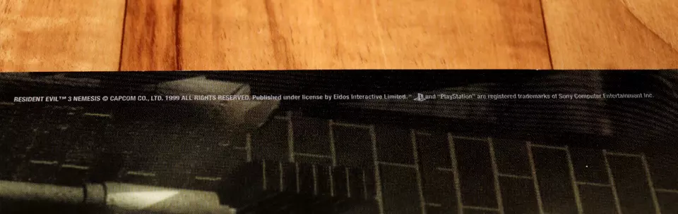 1999 Capcom Resident Evil 3 Nemesis PlayStation Vintage Game Store Promo Poster - Image 4 of 4