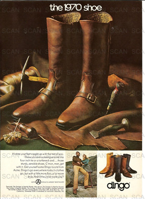 1969 Dingo Boots Vintage Magazine Ad