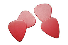 50 New Soiid Red Celluloid Guitar Picks Medium Thickness No Logo