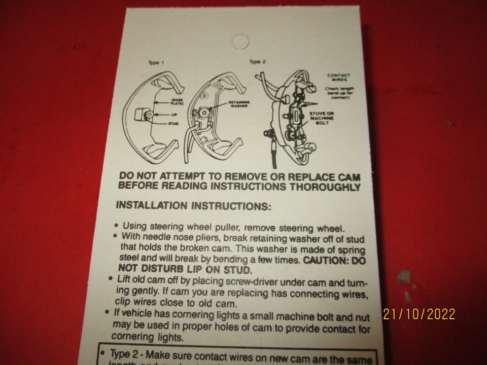 FORD TRUCK F100-F250-F350-FALCON-ECONOLINE-1961-1968--LEVA INTERRUPTOR SEÑAL DE GIRO  Foto 2 de 2