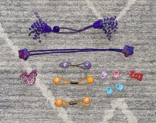 Vtg Girl Ponytail Holder Hair Clip Lot