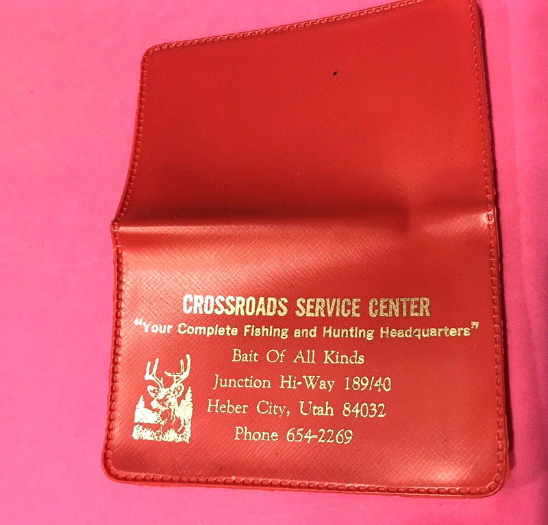 HEBER CITY UTAH FISHING LICENCE HOLDER CROSSROADS SERVICE CENTER