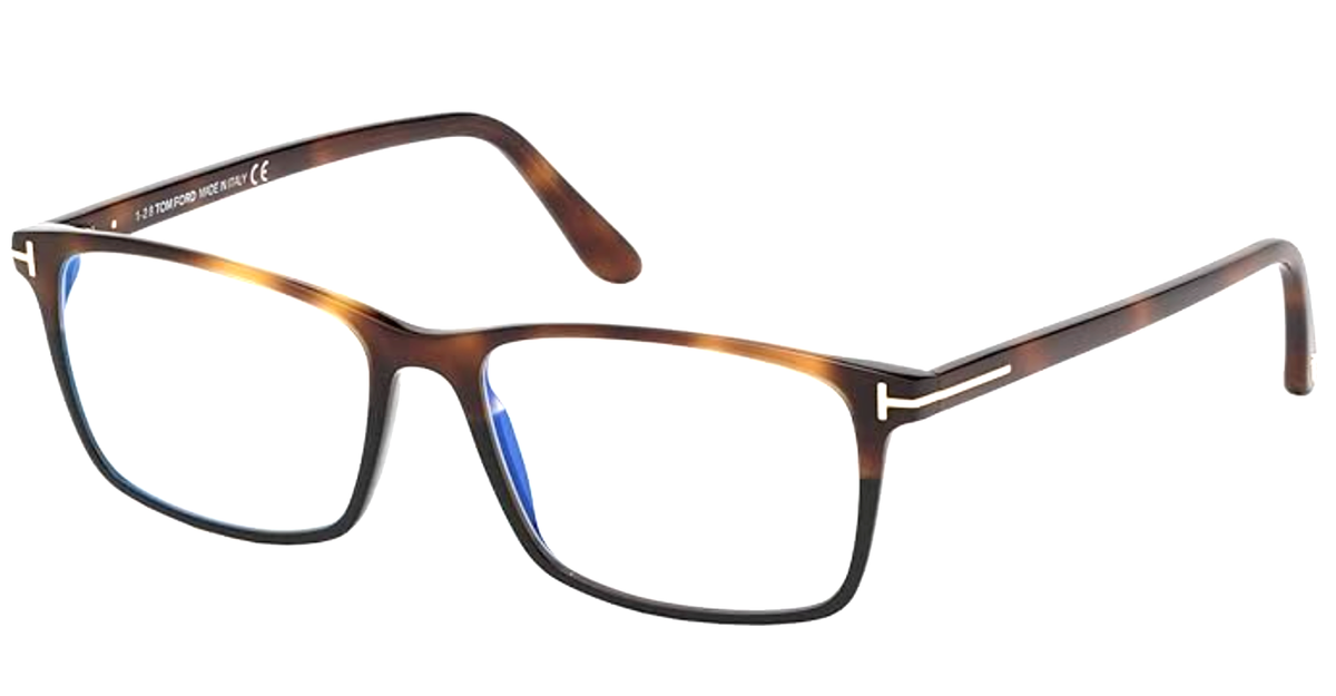 TOM FORD Eyeglasses TF 5584-B 053 54-16 Blonde Tortoise Frames