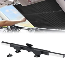 Car Retractable Windshield Sun Shade Visor SUV Front Window Folding Block Cover