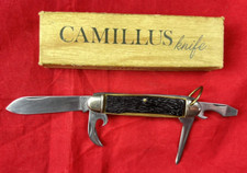 Rare Vintage Camillus CAMCO Jigged Scout Utility Jack Pocket Knife Made in USA