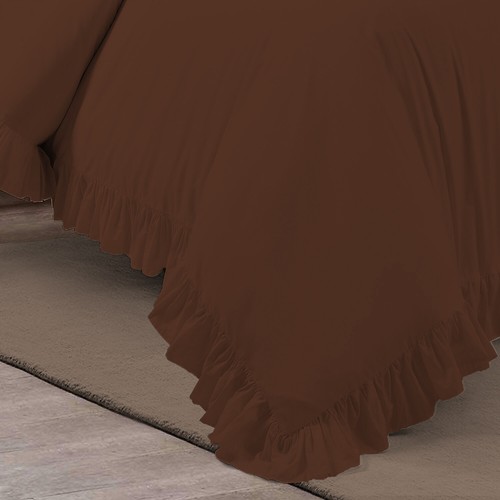 Scala 3 Piece 100% Egyptian Cotton Frilled Ruffled Duvet Set - Picture 37 of 147