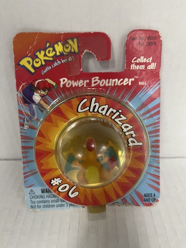 1999 Nintendo Hasbro Pokemon Power Bouncer Ball Charizard #06 Sealed See Pics - 第 1/3 張圖片