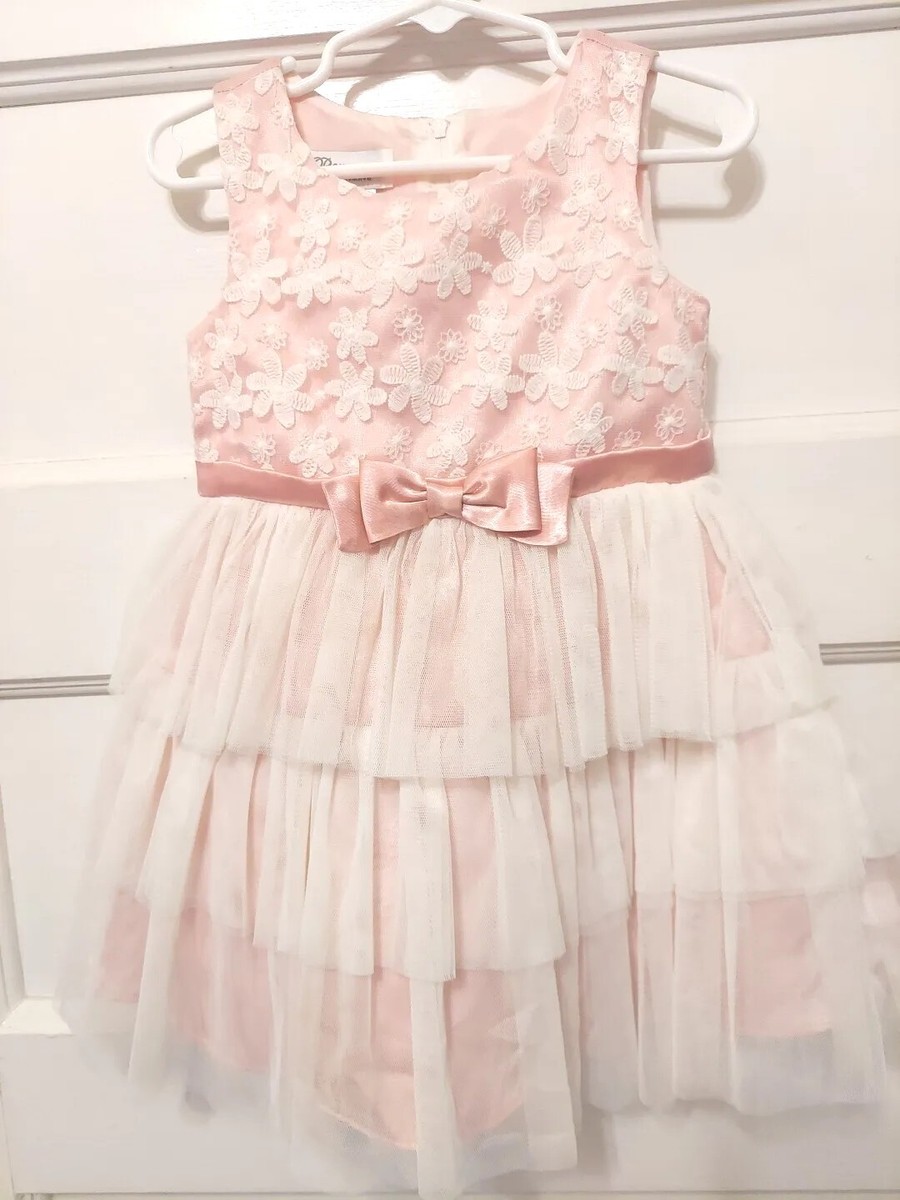 bonnie jean ivory dress Bonnie Jean Dress Girls 6X Ivory Lace Tulle Flower Girl Special Occasion  Party