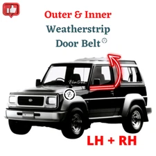 SET Daihatsu Taft Rocky Rugger Fourtrak F70 F75 F78 Weatherstrip Beltline Seal