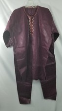 Men Dashiki Outfit Pant Suit African Clothing Traditional Pant Set 1Size