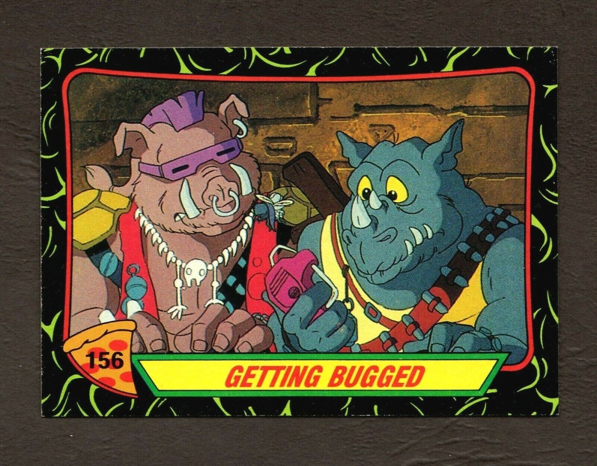 1989 Topps Teenage Mutant Ninja Turtles Card #156 - Getting Bugged