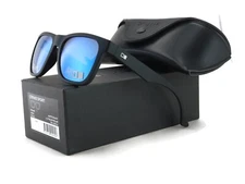 New Otis STRIKE SPORT Sunglasses | Matte Black / LIT Blue Mirror Polarized Glass
