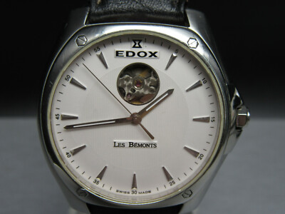W593   Vintage '' EDOX Les Bémonts '' Automatic Armbanduhr HAU 85002   