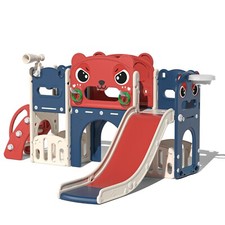 Toddler Climber Slide Playset Outdoor Indoor Freestanding Playground for Kids