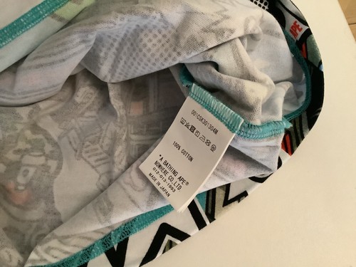 Auténtica camiseta a bathing ape bape cómic arte calce relajado hombre’s XL nueva - Imagen 4 de 7