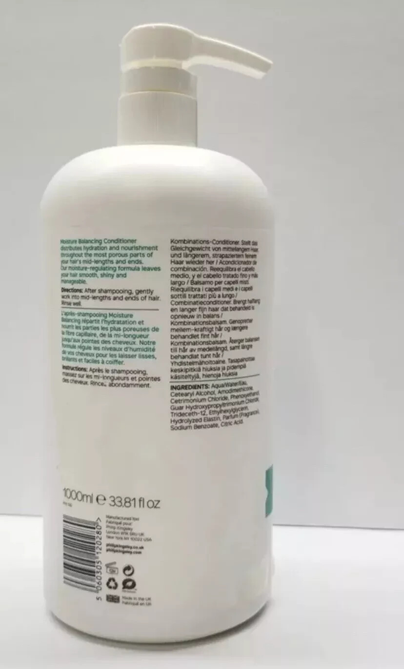 Philip Kingsley MOISTURE BALANCING Combination Conditioner 33.8 oz / 1000 ml NEW